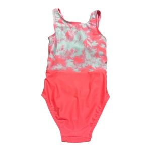 Cat & Jack Girl’s Toddler Pink and Blue One Piece Swimwear Athletic Cut, Size 2T